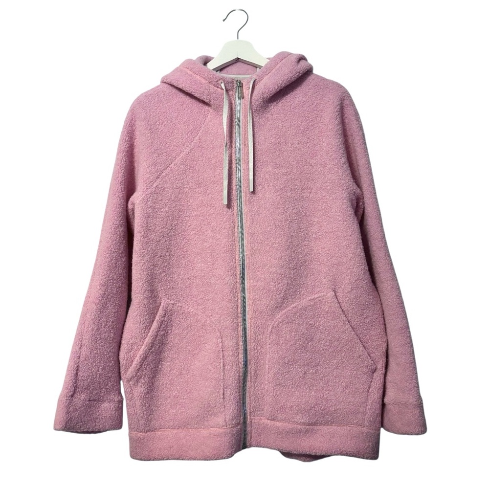 Lululemon Athletica So Sherpa Hooded Fullzip Jacket Pink Women’s Size Large